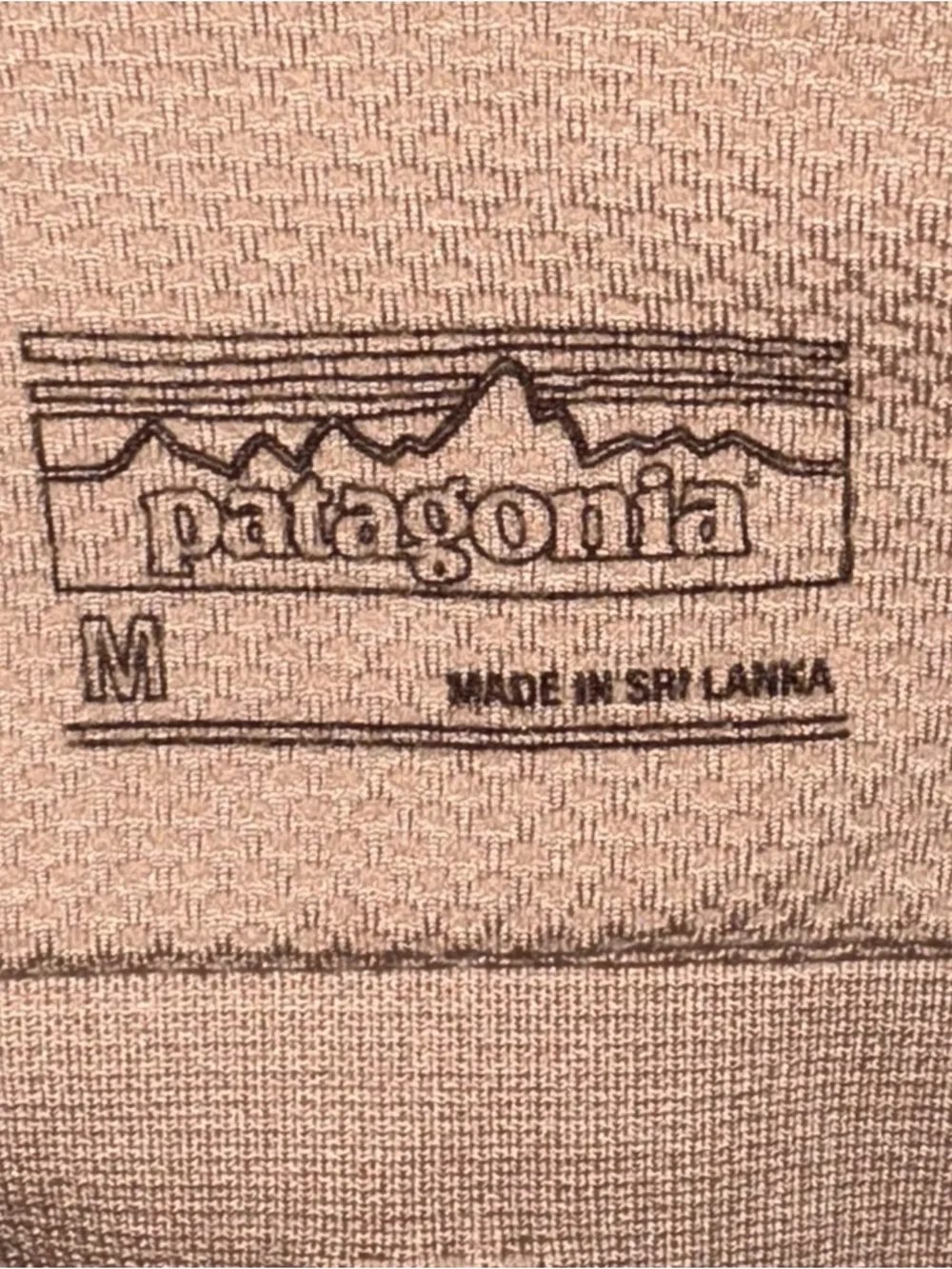 Patagonia Mauve Striped Sports Bralette with Cream Stripes - Size M NWOT - Picture 2 of 3